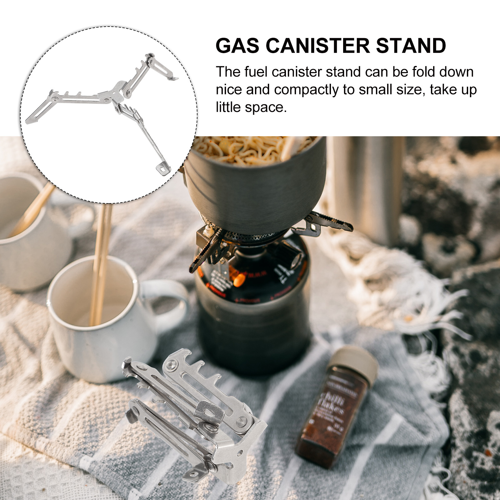 Gas Tank Bracket Sturdy Metal  – обзор и цена Camping Cooking Canister