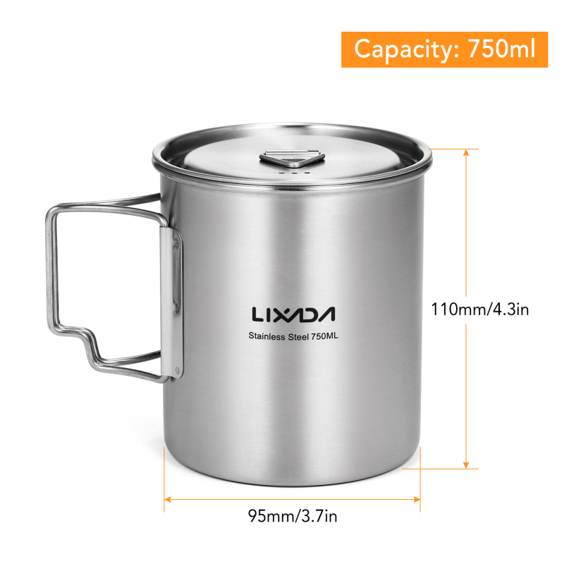 Lixada 750ml Cup Outdoor Stain – обзор и цена Camping Cooking Bundle