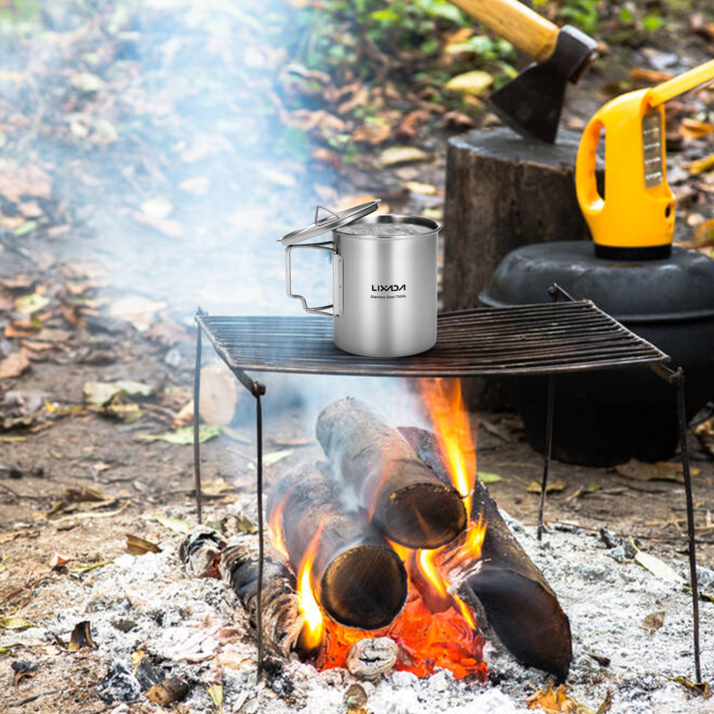 Lixada 750ml Cup Outdoor Stain – обзор и цена Camping Cooking Bundle