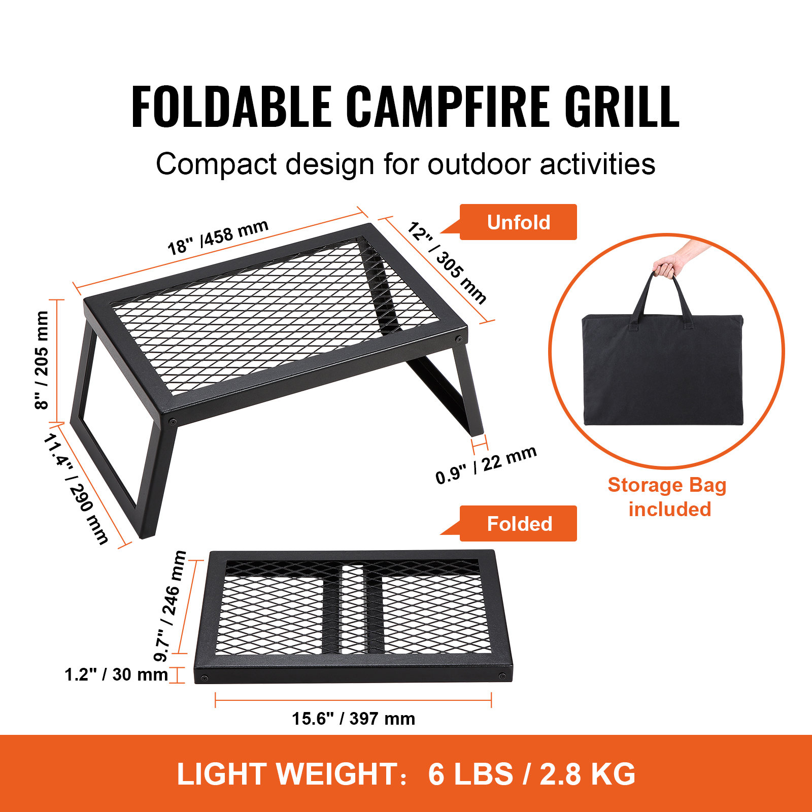 SucceBuy 18/24in Barbecue Char – обзор и цена Camping Cooking Area