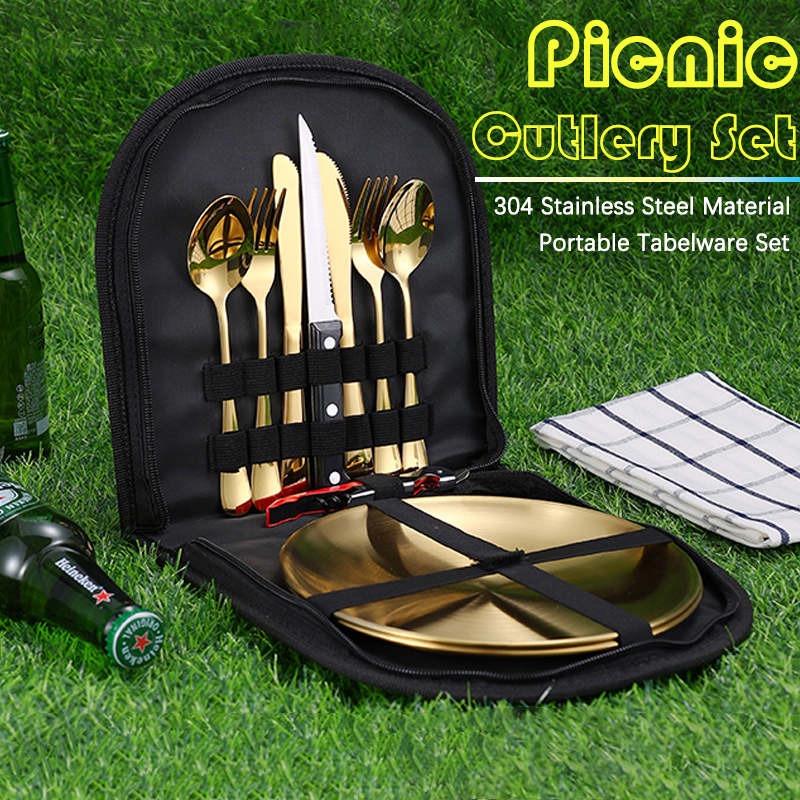 10Pcs Camping Tableware Set 30 – обзор и цена Camping Outdoor Cooking Table
