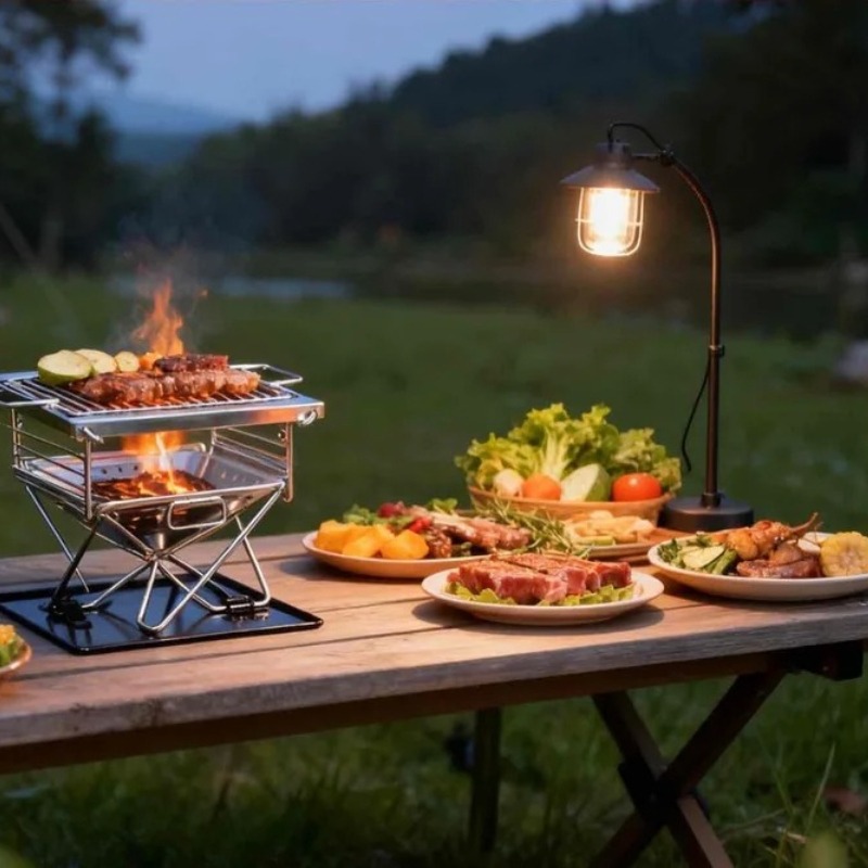 Outdoor Camping Folding Grill  – обзор и цена Camp Grill Portable Folding