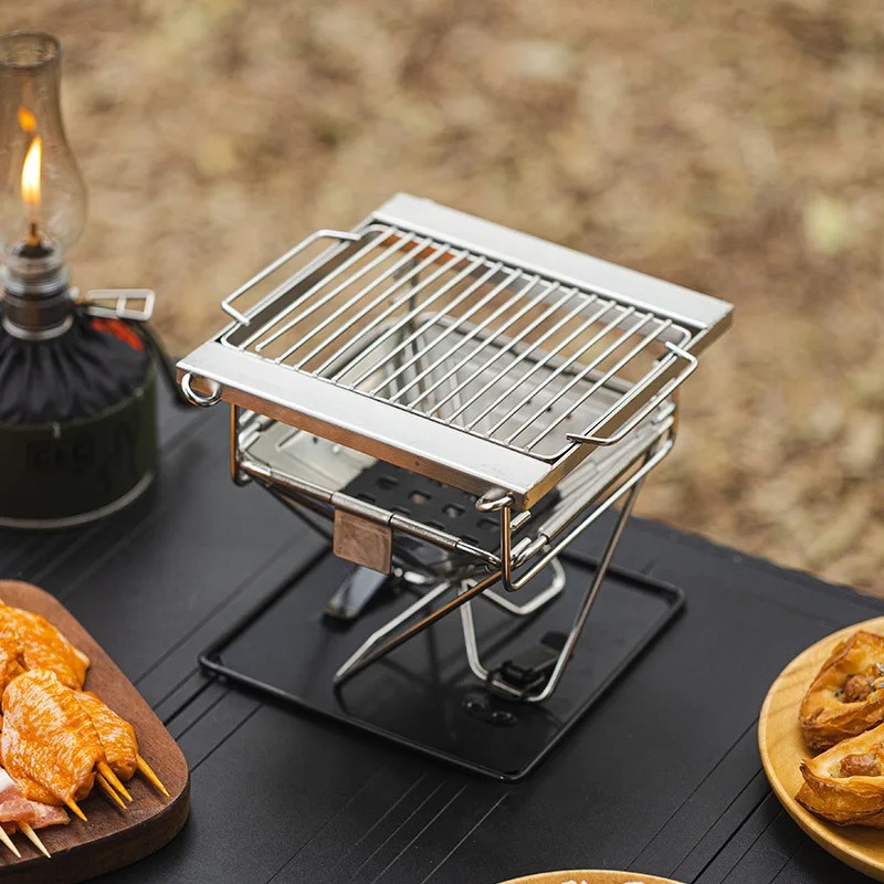 Outdoor Camping Folding Grill  – обзор и цена Camp Grill Portable Folding