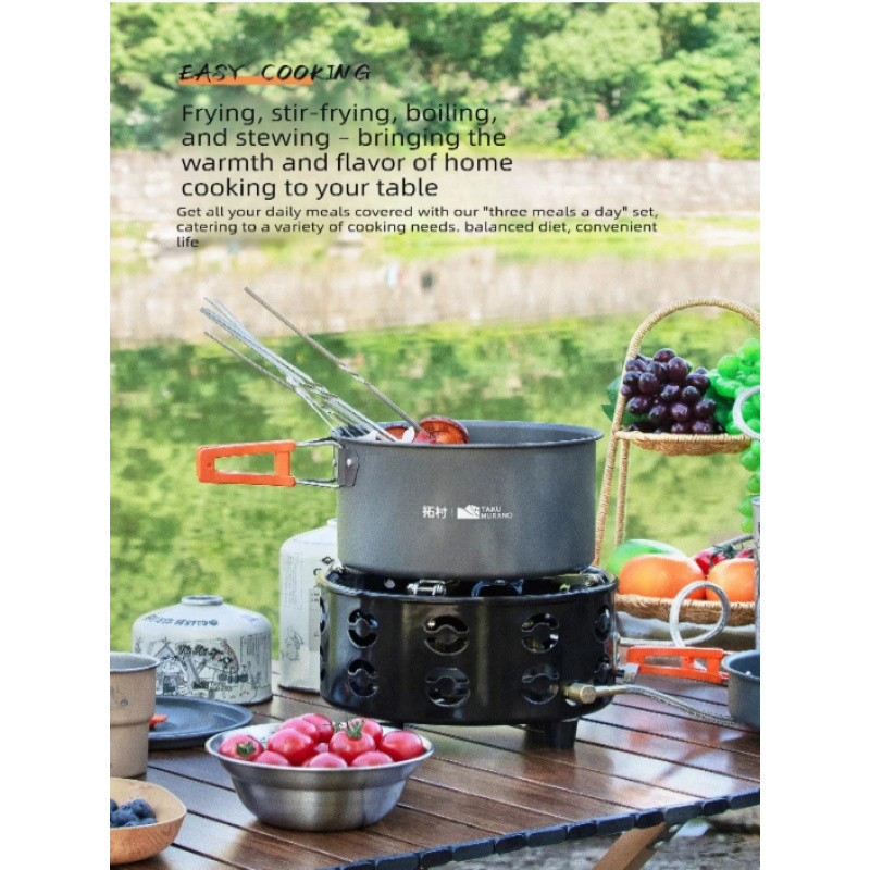 10 Pack Non Stick Camping Cook – обзор и цена Camping Cooking Set Non Stick