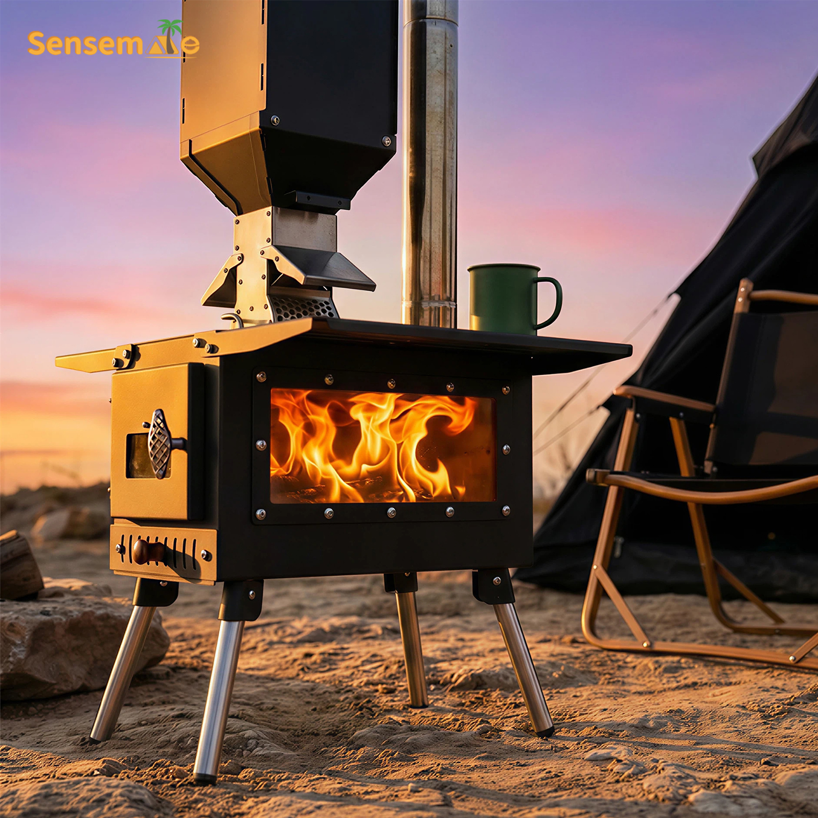 Pellet Stove Camping Stainless – обзор и цена Camp Grill Portable Folding