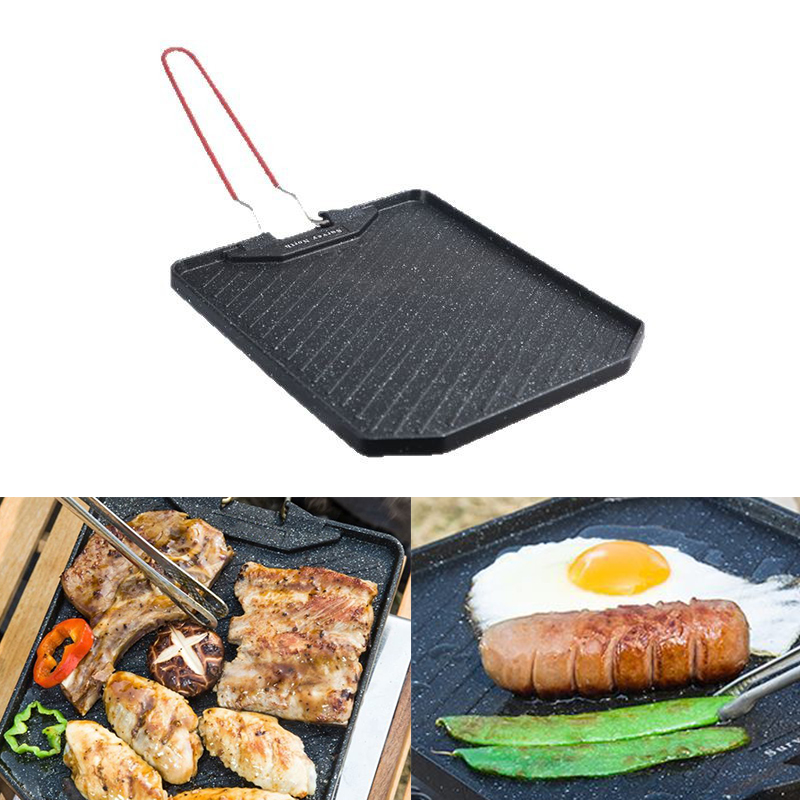 Outdoor camping barbecue pan H – обзор и цена Camping Cooking Set Non Stick
