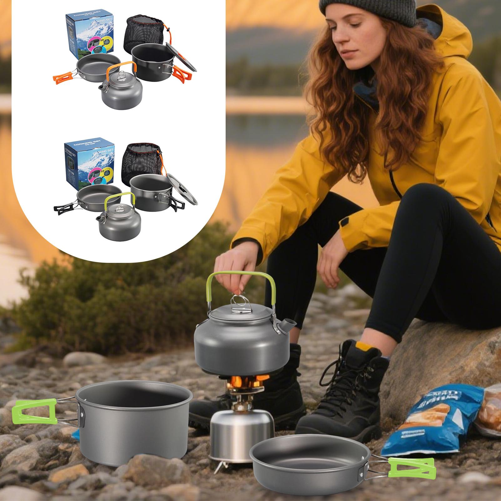 Camping Cookware Camping Cook  – обзор и цена Camping Cooking Set Non Stick
