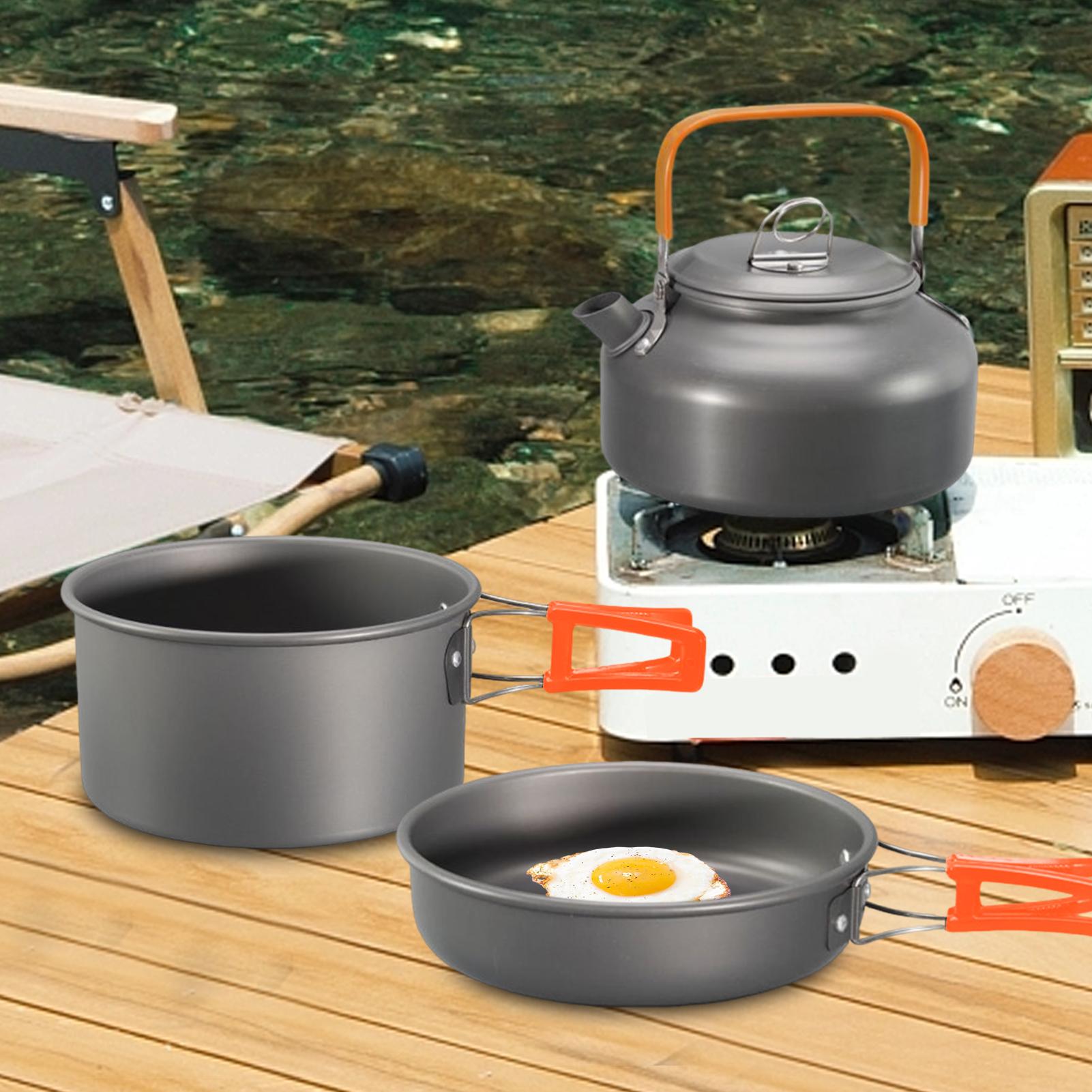 Camping Cookware Camping Cook  – обзор и цена Camping Cooking Set Non Stick