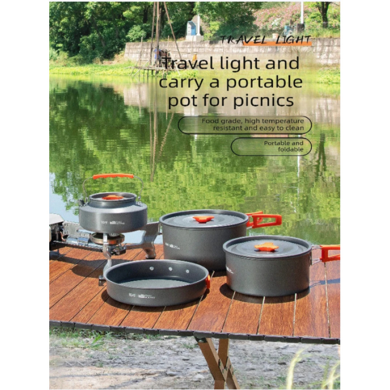10 Pack Non Stick Camping Cook – обзор и цена Camping Cooking Set Non Stick