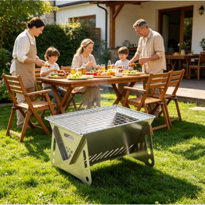 Stainless Steel Incinerator Gr – обзор и цена Camp Grill Portable Folding