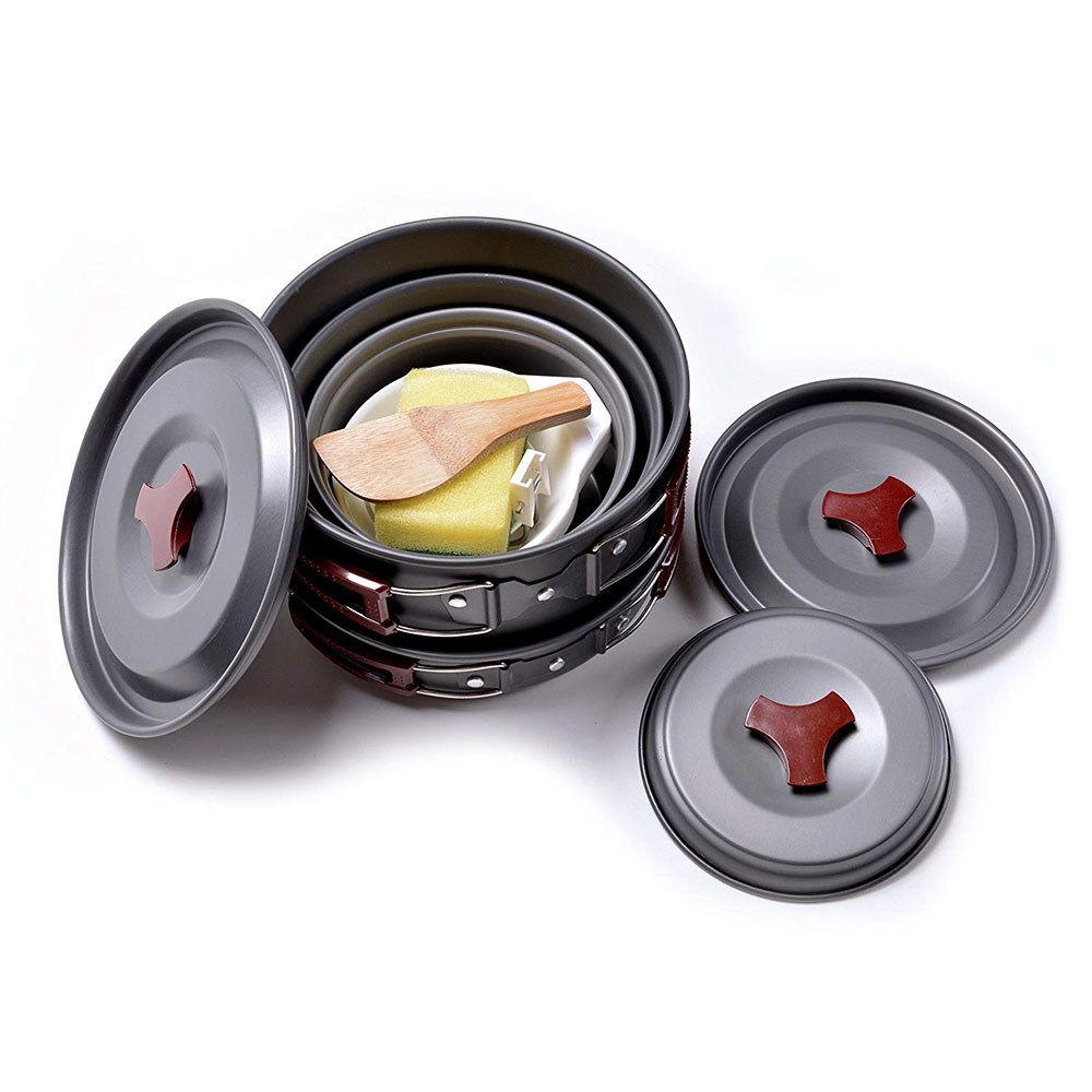 Outdoor Camping Cookware Kit N – обзор и цена Camping Cooking Set Non Stick