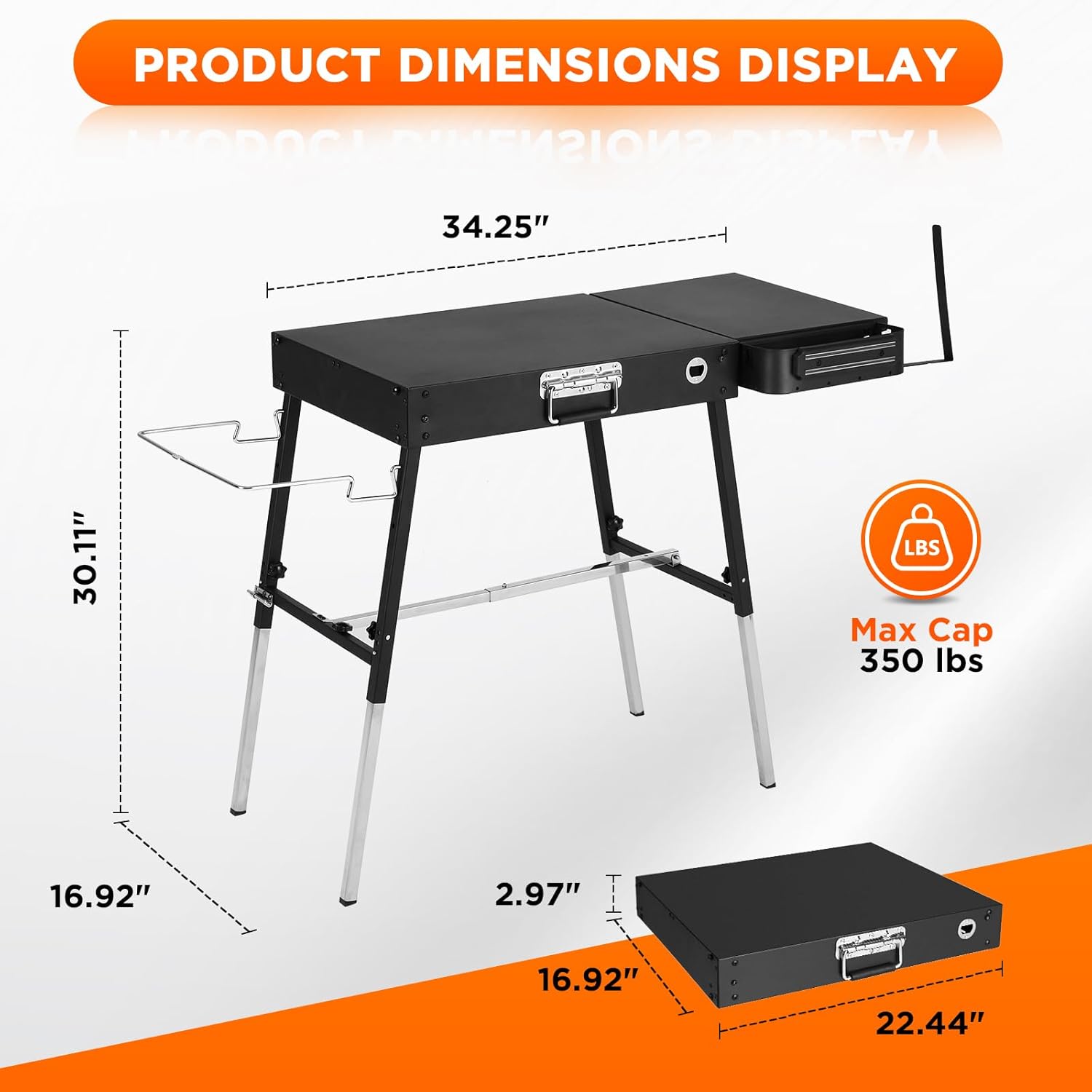 Outdoor Folding Grill Table, A – обзор и цена Camp Grill Portable Folding
